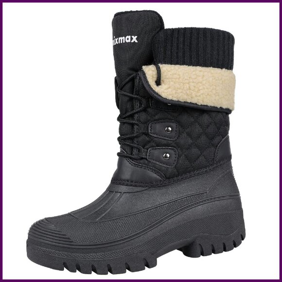 Women's Waterproof Winter Boots Insulated Anti-Slip Snow Boots